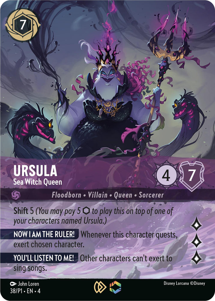 Ursula - Sea Witch Queen (Store Championship) (38) [Promo Cards] 