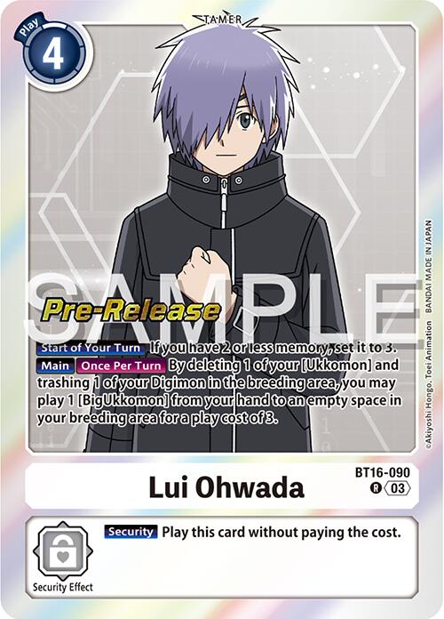 Lui Ohwada [BT16-090] [Beginning Observer Pre-Release Promos] 