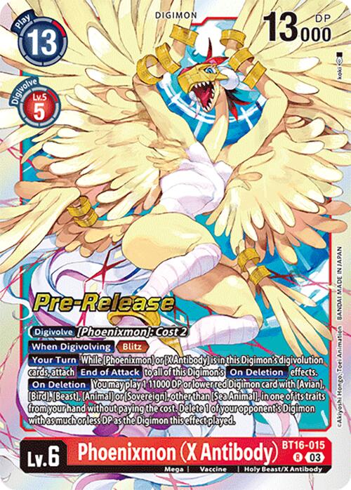 Phoenixmon (X Antibody) [BT16-015] [Beginning Observer Pre-Release Promos] 