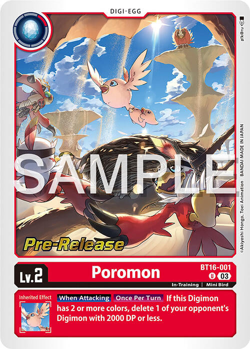 Poromon [BT16-001] [Beginning Observer Pre-Release Promos] 