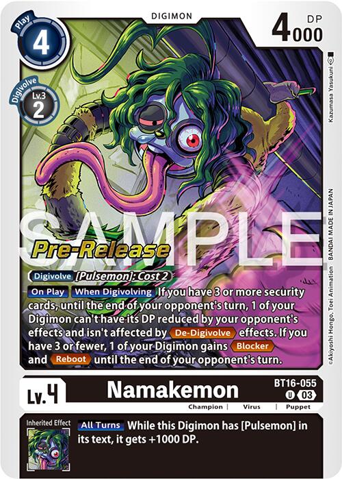 Namakemon [BT16-055] [Beginning Observer Pre-Release Promos] 