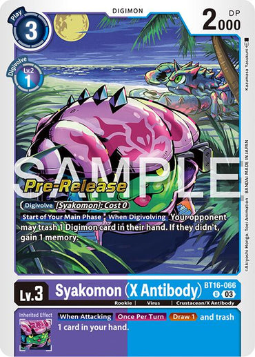 Syakomon (X Antibody) [BT16-066] [Beginning Observer Pre-Release Promos] 