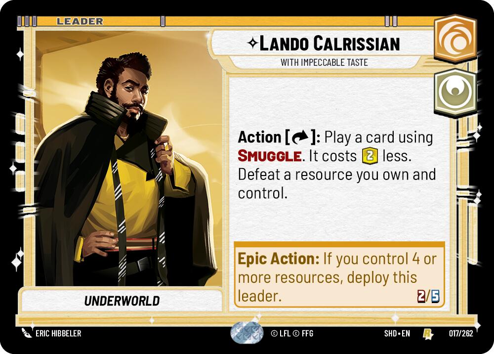 Lando Calrissian - With Impeccable Taste (017/262) [Shadows of the Galaxy] 