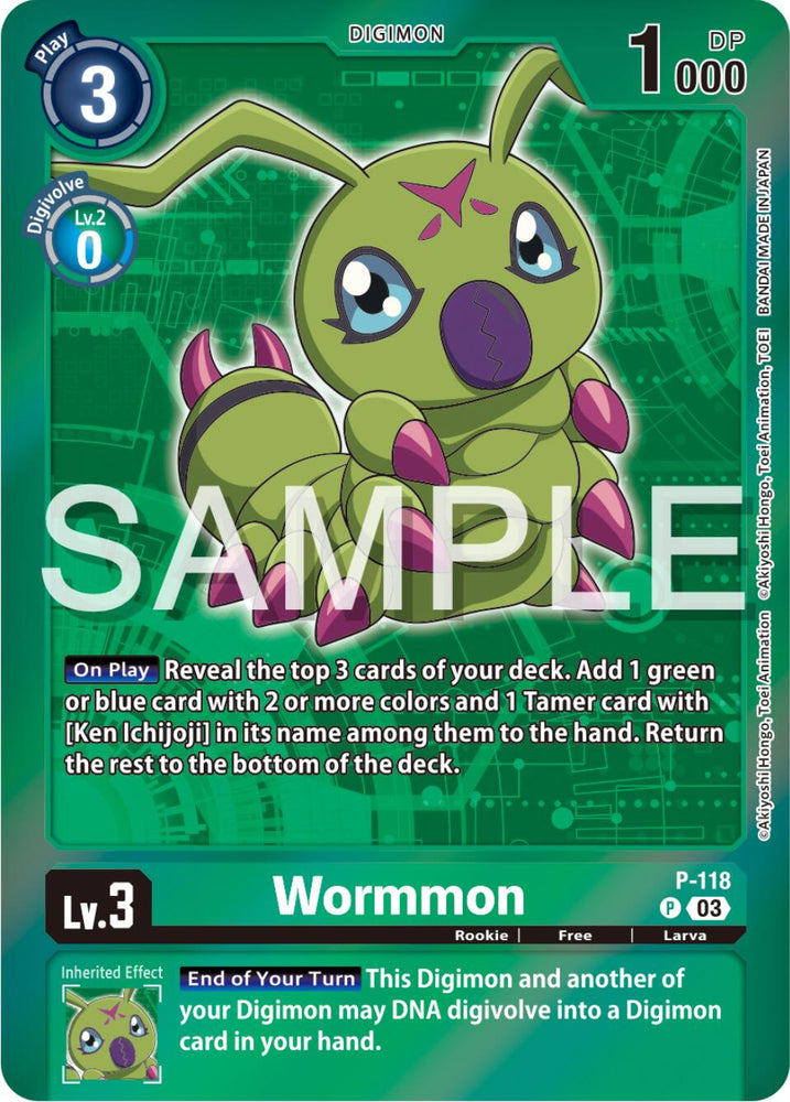 Wormmon [P-118] (Digimon Adventure Box 2024) [Promotional Cards] 