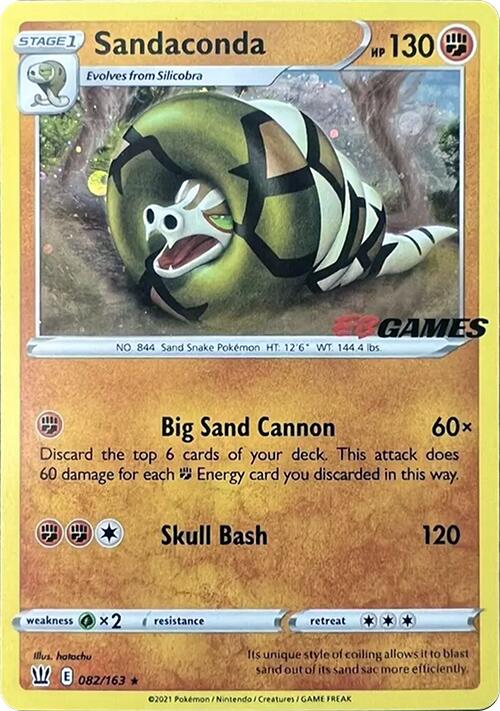 Sandaconda (082/163) (EB Games Exclusive) [Sword &amp; Shield: Battle Styles] 