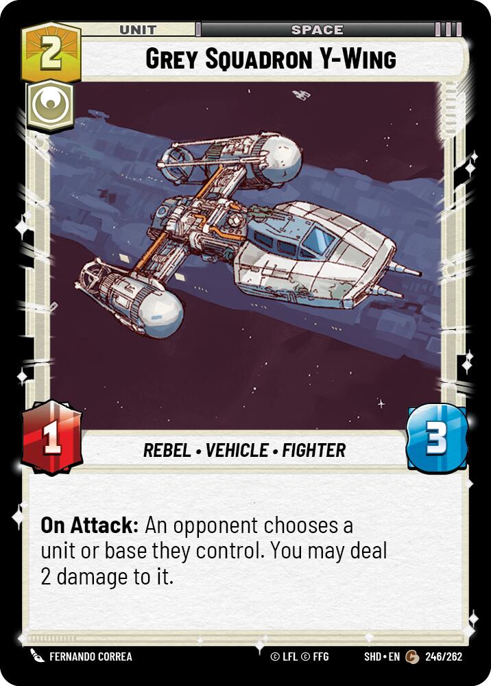 Gray Squadron Y-Wing (246/262) [Shadows of the Galaxy] 