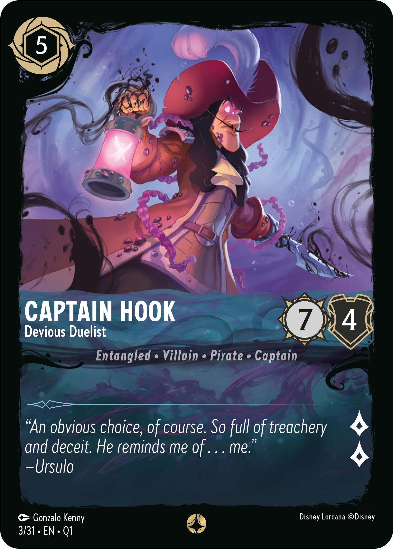 Captain Hook - Devious Duelist (3/31) [Illumineer's Quest: Deep Trouble] 