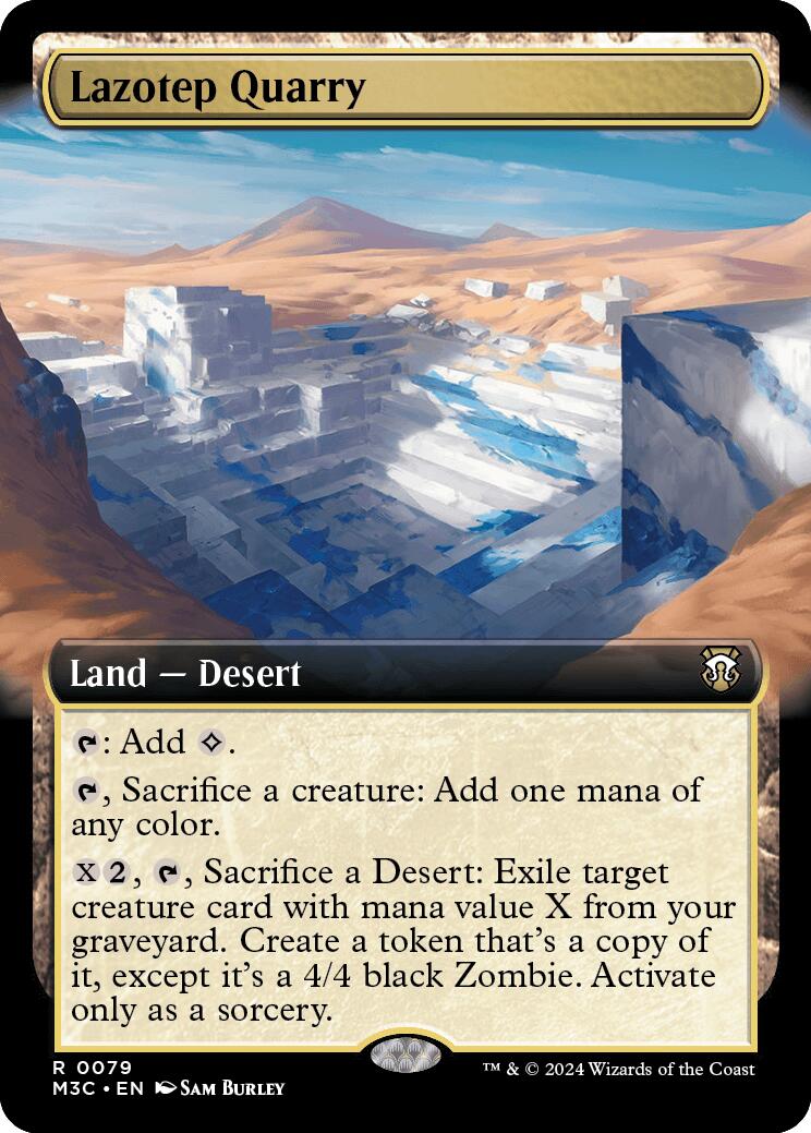 Lazotep Quarry (Extended Art) (Ripple Foil) [Modern Horizons 3 Commander] 