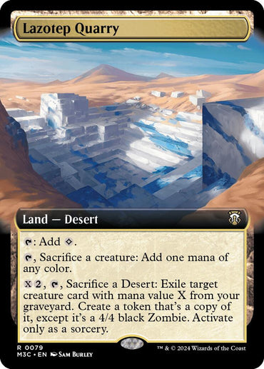 Lazotep Quarry (Extended Art) (Ripple Foil) [Modern Horizons 3 Commander] 