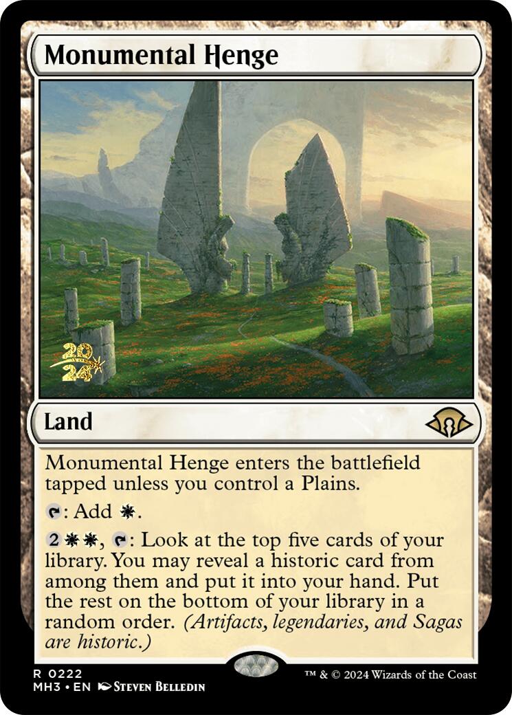 Monumental Henge [Modern Horizons 3 Prerelease Promos] 