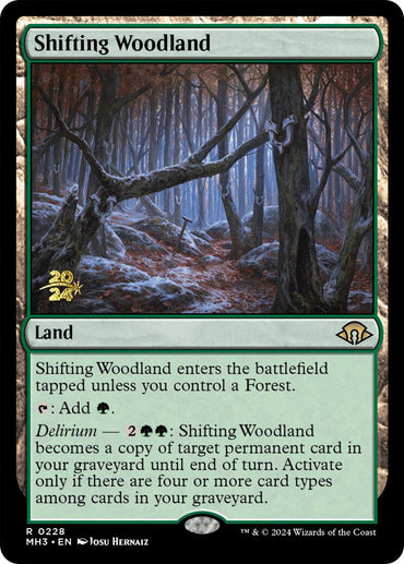 Shifting Woodland [Modern Horizons 3 Prerelease Promos] 