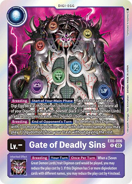 Gate of Deadly Sins [EX6-006] [Infernal Ascension] 