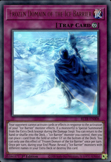 Frozen Domain of the Ice Barrier [BLTR-EN008] Ultra Rare 