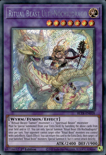 Ritual Beast Ulti-Nochiudrago [BLTR-EN018] Secret Rare 