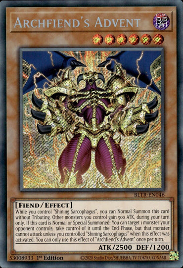 Archfiend's Advent [BLTR-EN046] Secret Rare 