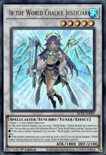 Ib the World Chalice Justiciar [BLTR-EN089] Ultra Rare 