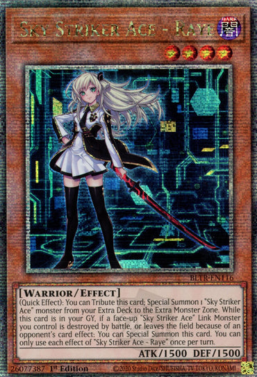 Sky Striker Ace - Raye (Quarter Century Secret Rare) [BLTR-EN116] Quarter Century Secret Rare 
