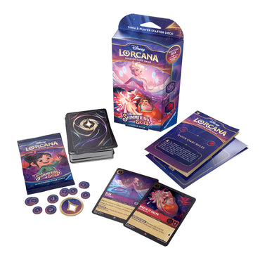 Disney Lorcana: Shimmering Skies - Starter Deck (Amethyst &amp; Ruby) 