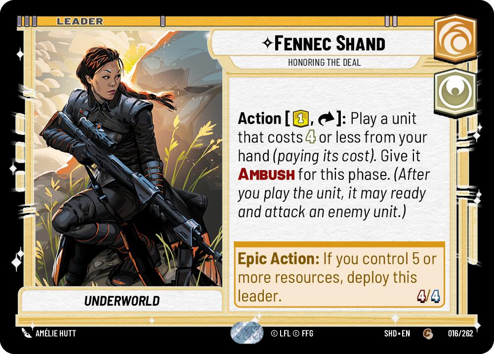 Fennec Shand - Honoring the Deal (016/262) [Shadows of the Galaxy] 
