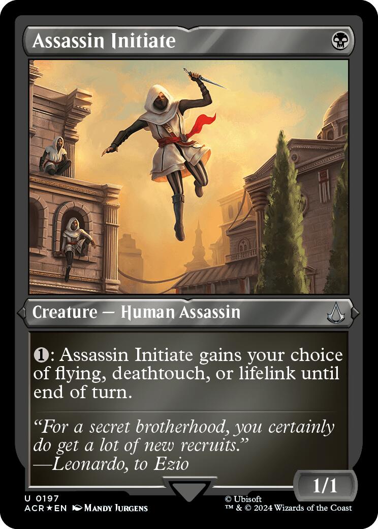 Assassin Initiate (Foil Etched) [Assassin's Creed] 