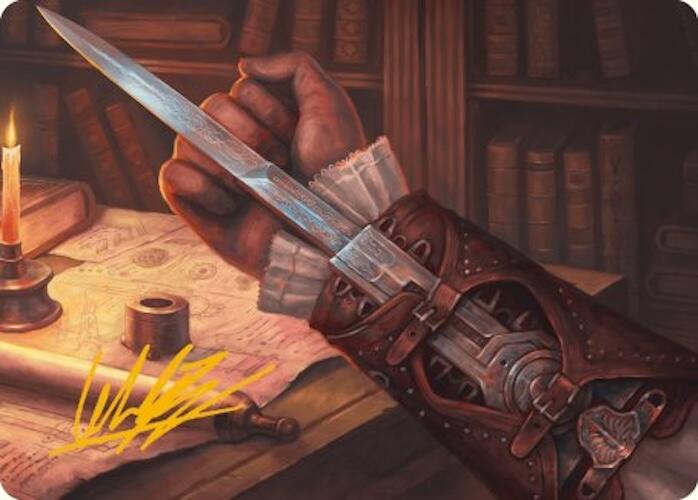 Hidden Blade Art Card (Gold-Stamped Signature) [Assassin's Creed Art Series] 