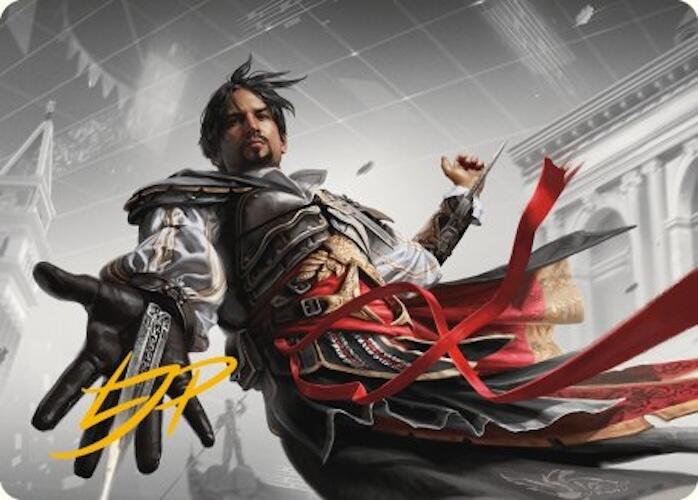 Ezio Auditore da Firenze Art Card (Gold-Stamped Signature) [Assassin's Creed Art Series] 