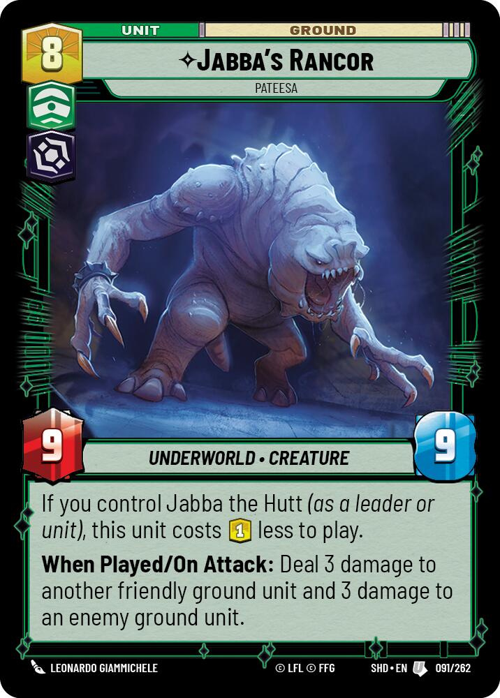 Jabba's Rancor - Pateesa (091/262) [Shadows of the Galaxy] 