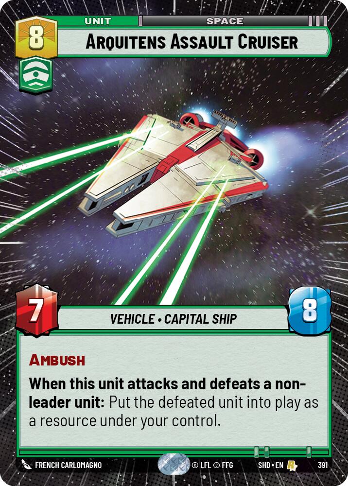 Arquitens Assault Cruiser (Hyperspace) (391) [Shadows of the Galaxy] 