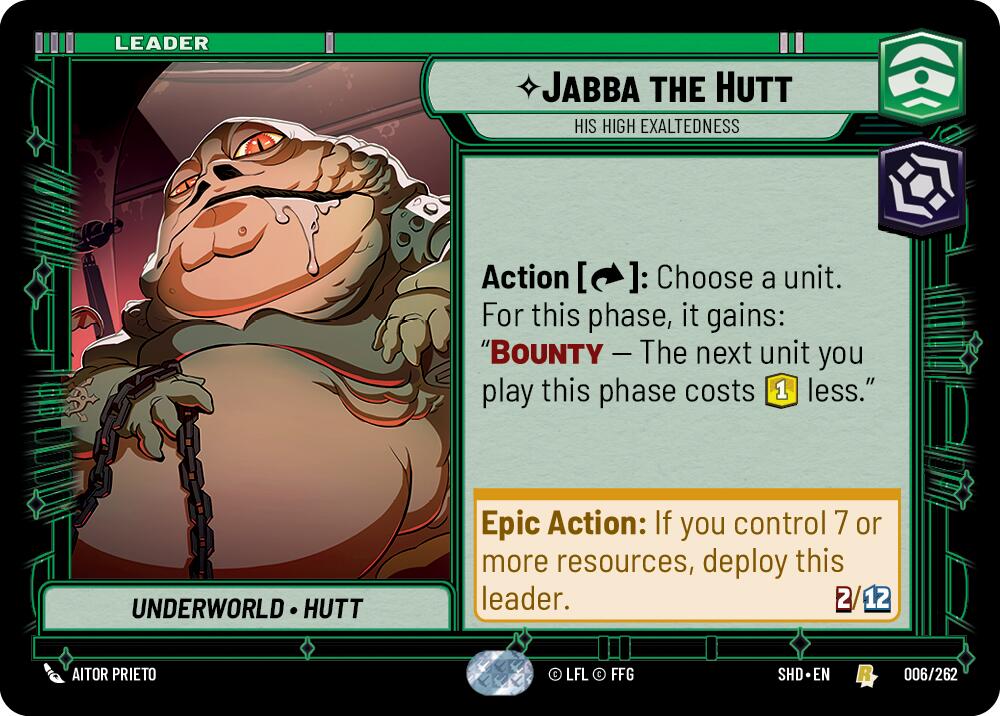 Jabba the Hutt - His High Exaltedness (006/262) [Shadows of the Galaxy] 