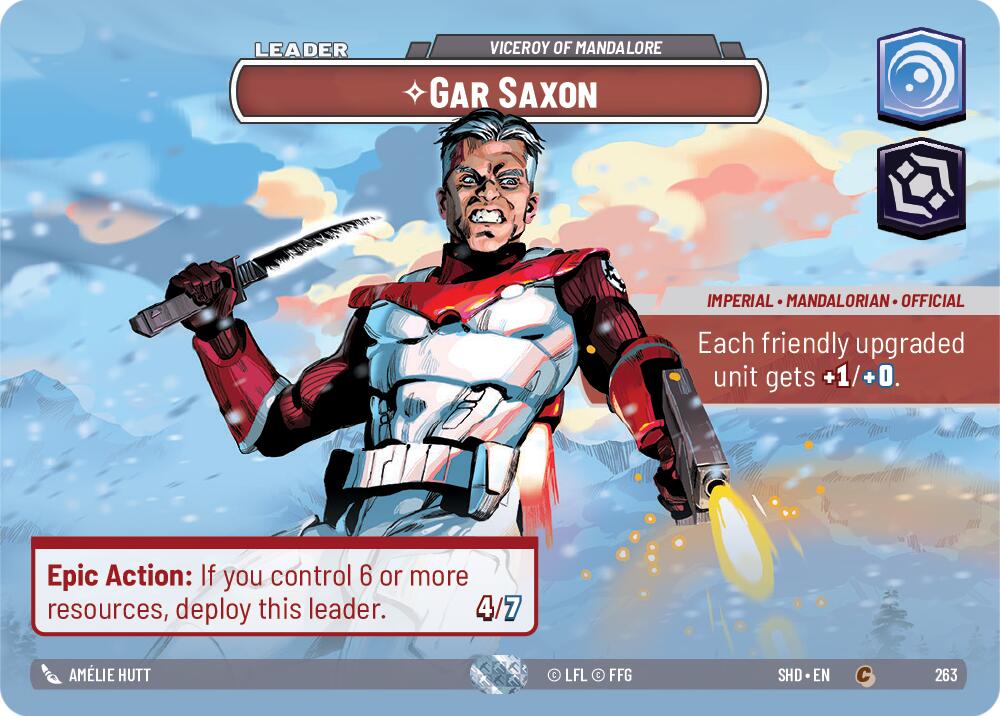 Gar Saxon - Viceroy of Mandalore (Showcase) (263) [Shadows of the Galaxy] 