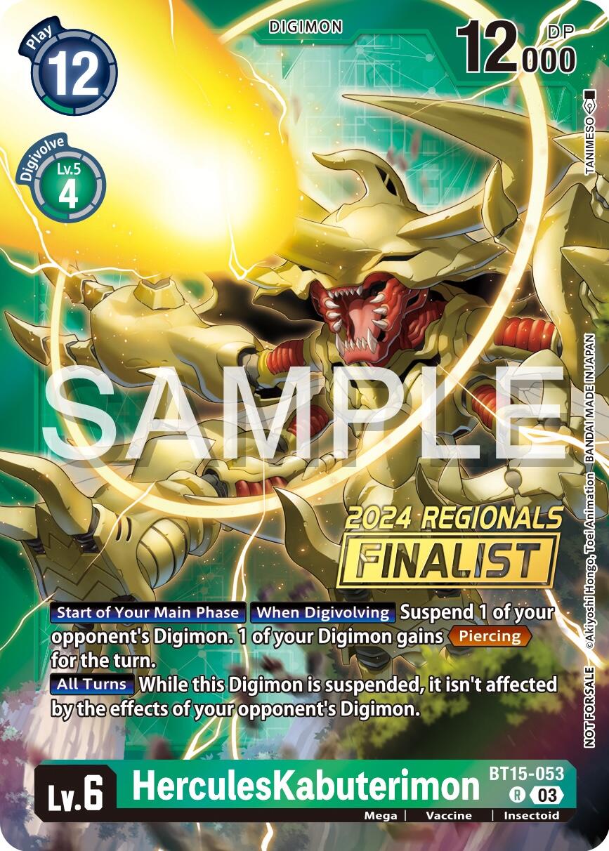 HerculesKabuterimon [BT15-053] (2024 Regionals Finalist) [Exceed Apocalypse]