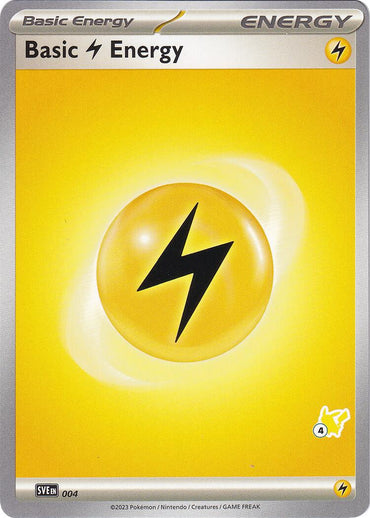 Basic Lightning Energy (004) (Pikachu Stamp #4) [Battle Academy 2024] 