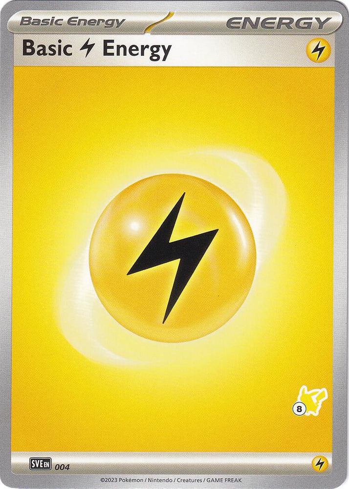 Basic Lightning Energy (004) (Pikachu Stamp #8) [Battle Academy 2024] 