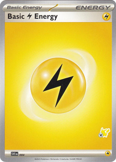 Basic Lightning Energy (004) (Pikachu Stamp #12) [Battle Academy 2024] 