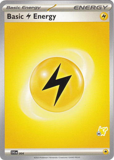 Basic Lightning Energy (004) (Pikachu Stamp #35) [Battle Academy 2024] 