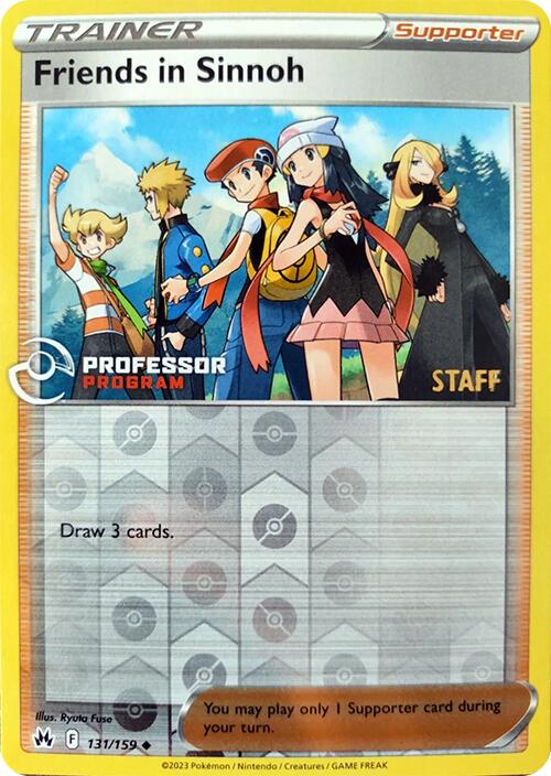 Friends in Sinnoh (131/159) (2023 Staff) [Professor Program Promos] 