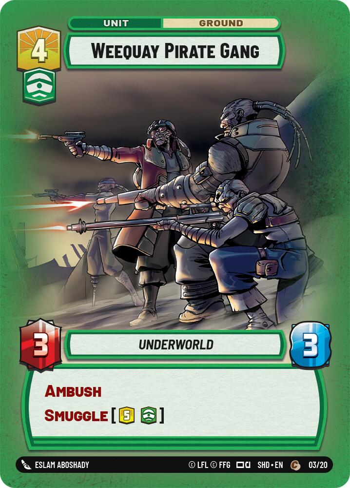 Weequay Pirate Gang (03/20) [Shadows of the Galaxy: Weekly Play] 