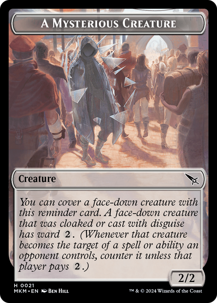Ooze // A Mysterious Creature Double-Sided Token [Murders at Karlov Manor Tokens] 