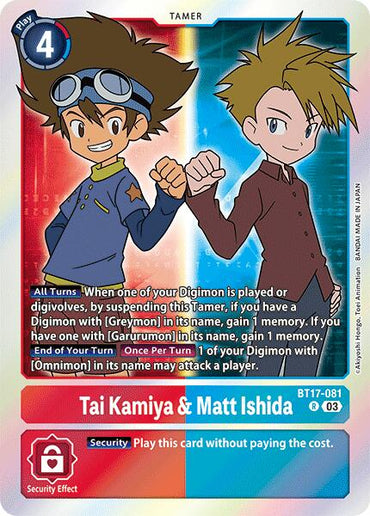 Tai Kamiya & Matt Ishida [BT17-081] [Secret Crisis]