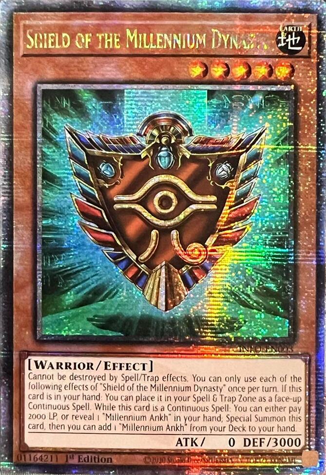 Shield of the Millennium Dynasty (Quarter Century Secret Rare) [INFO-EN003] Quarter Century Secret Rare 