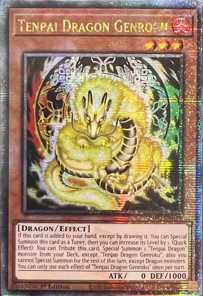 Tenpai Dragon Genroku (Quarter Century Secret Rare) [INFO-EN019] Quarter Century Secret Rare 