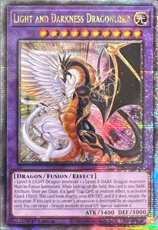 Light and Darkness Dragonlord (Quarter Century Secret Rare) [INFO-EN034] Quarter Century Secret Rare 