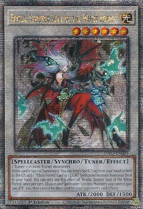 Rciela, Sinister Soul of the White Forest (Quarter Century Secret Rare) [INFO-EN039] Quarter Century Secret Rare 