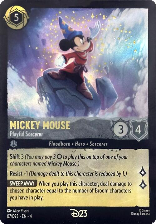 Mickey Mouse - Playful Sorcerer (7) [D23 Promos] 