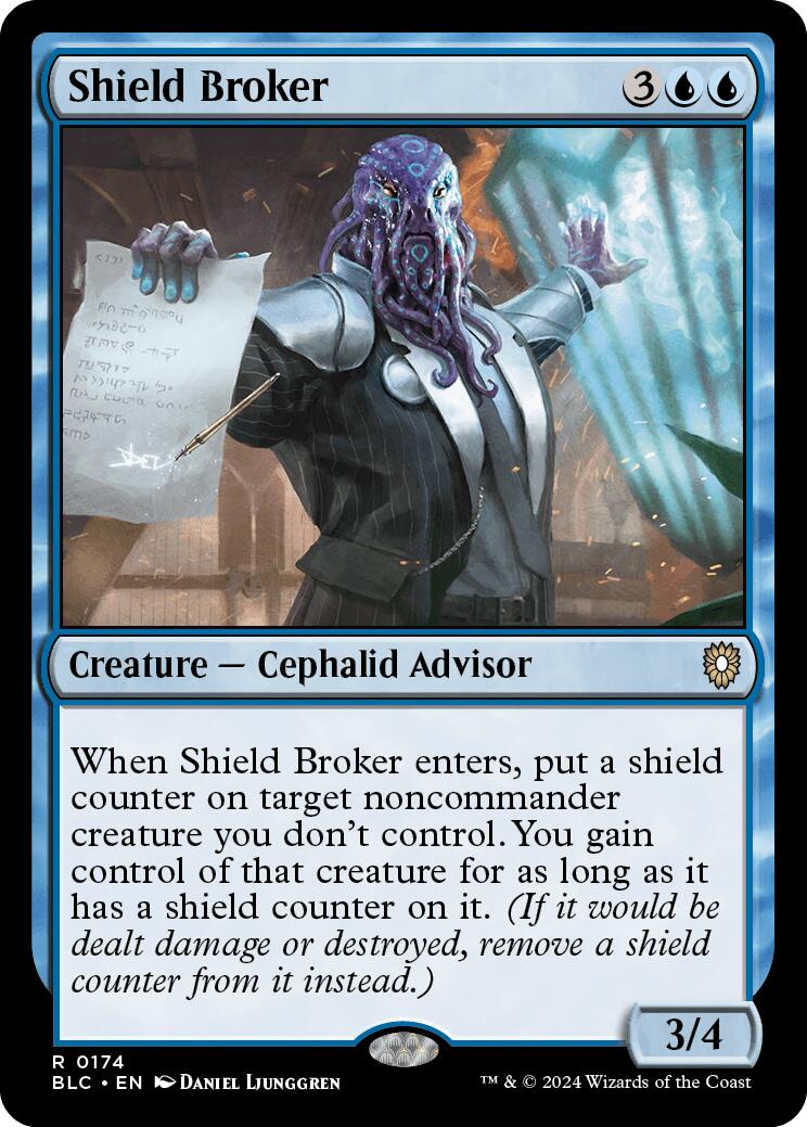 Shield Broker [Bloomburrow Commander] 