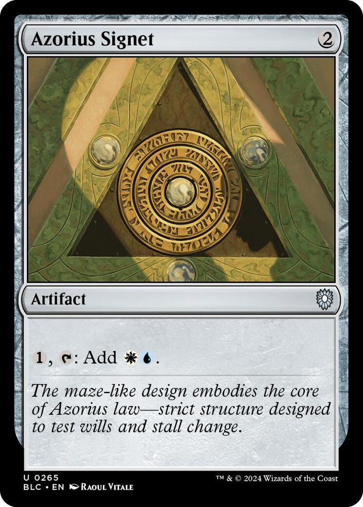 Azorius Signet [Bloomburrow Commander] 