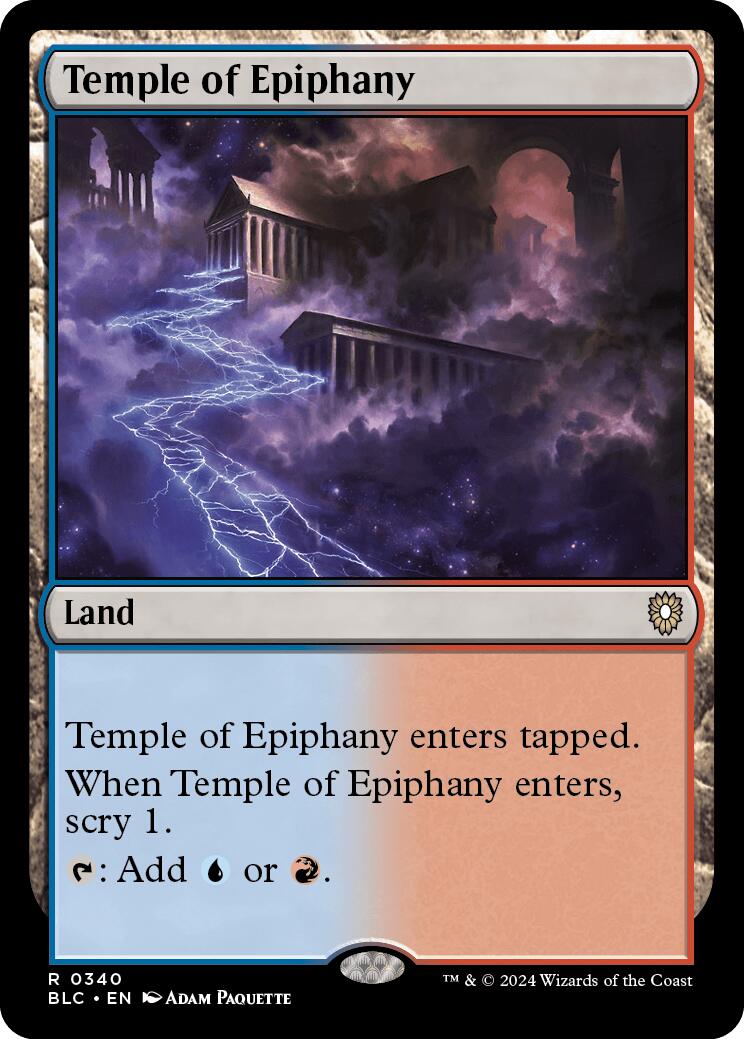 Temple of Epiphany [Bloomburrow Commander] 