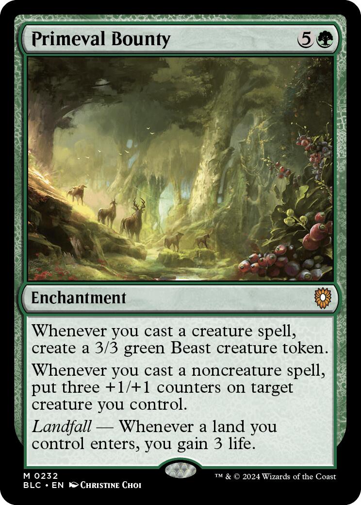 Primeval Bounty [Bloomburrow Commander] 