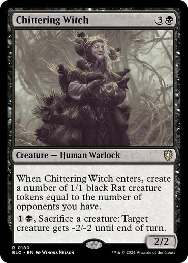 Chittering Witch [Bloomburrow Commander] 