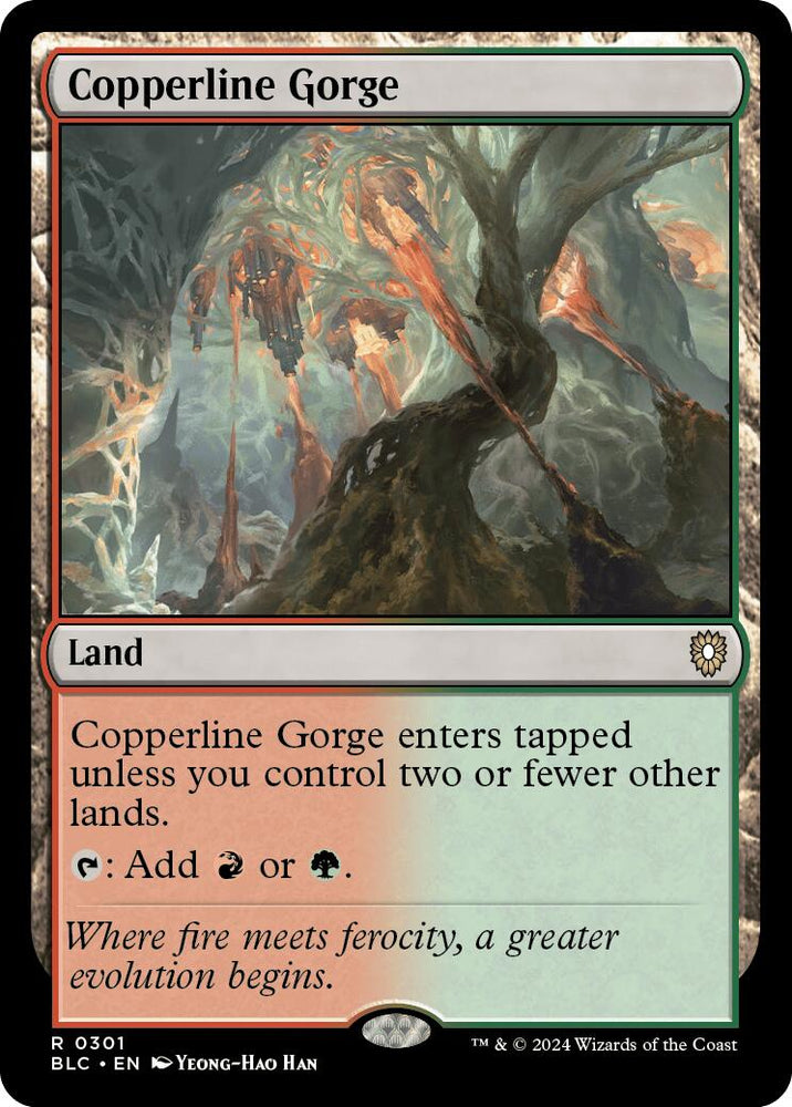 Copperline Gorge [Bloomburrow Commander] 